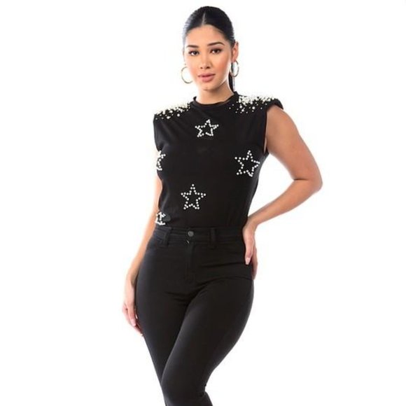 Eli and Lo B Urban Boutique Tops - Galactic Star Pearl